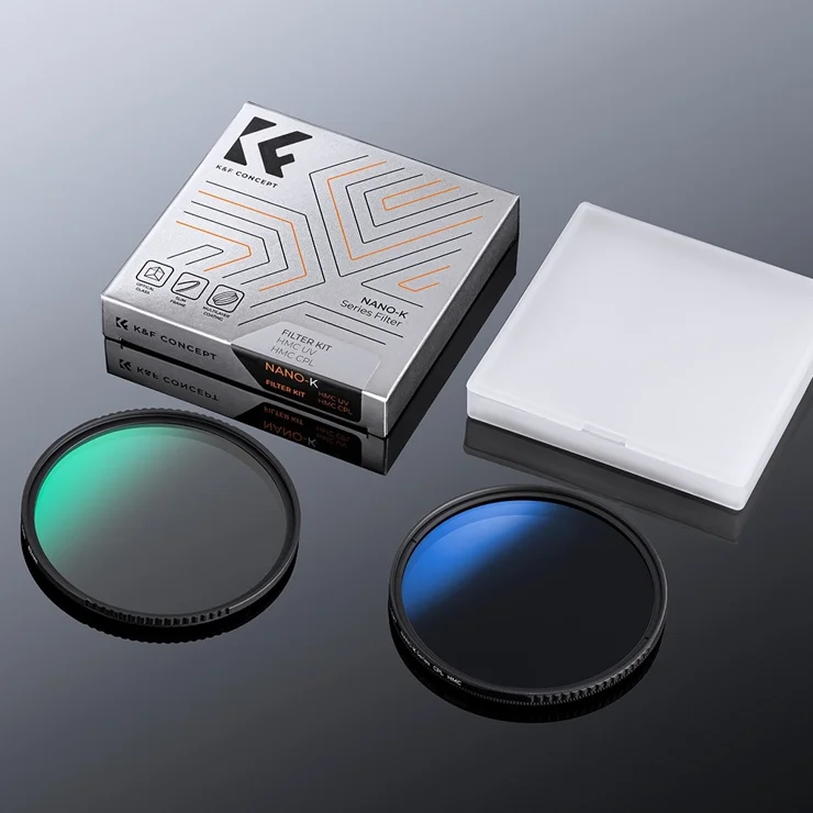 Filtre Sans Croix Noire Filtre Photo K&F Concept 82mm - Polarisant + ND Variable 2-6 Stops - 28 Revêtements Nano - Sans Croix Noire Appareil Photo