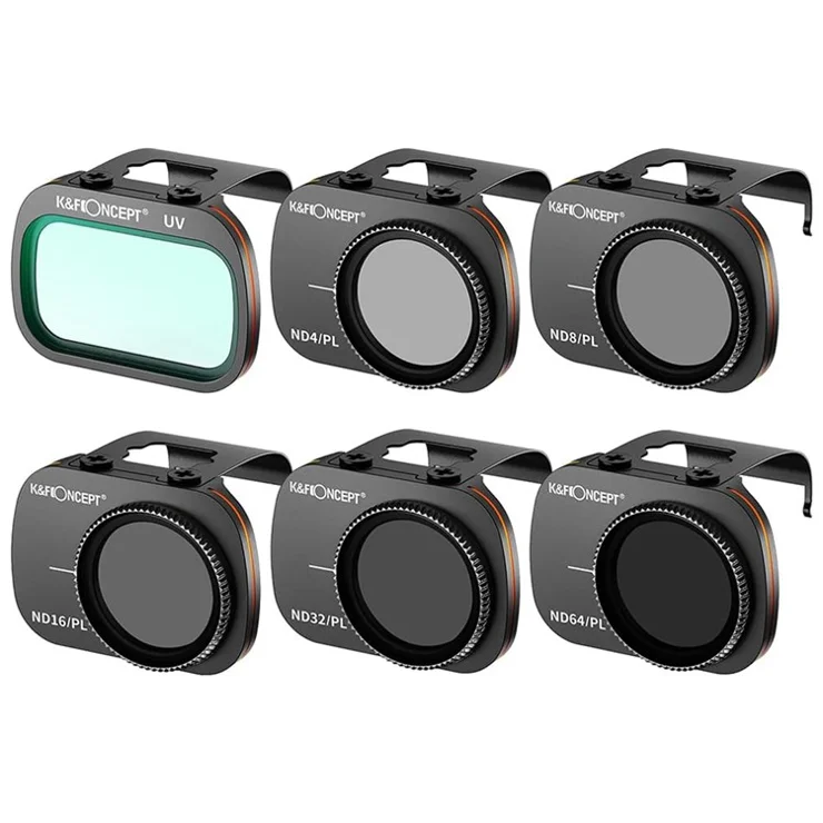 K&F CONCEPT SKU.1932 Multi-Coated UV / ND-PL Polarizer Filter Set for DJI Mavic Mini / Mini 2 / Mini SE / Mini 2 SE AGC Optical Glass Drone Filters