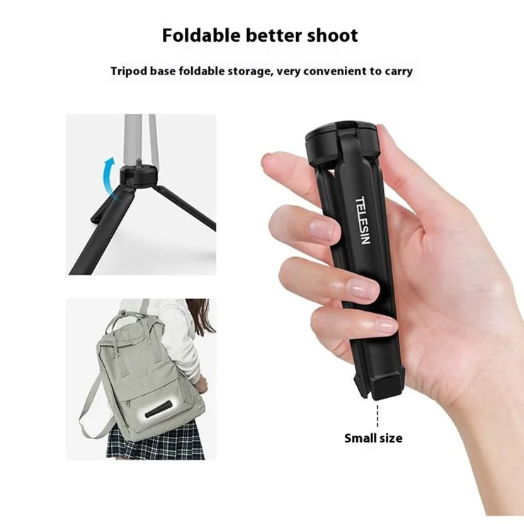 Mini Treppiede Per DJI Osmo Pocket 3 - Compatto, Portatile Con Vite 1/4''-20 E Design Antiscivolo - Foto 3