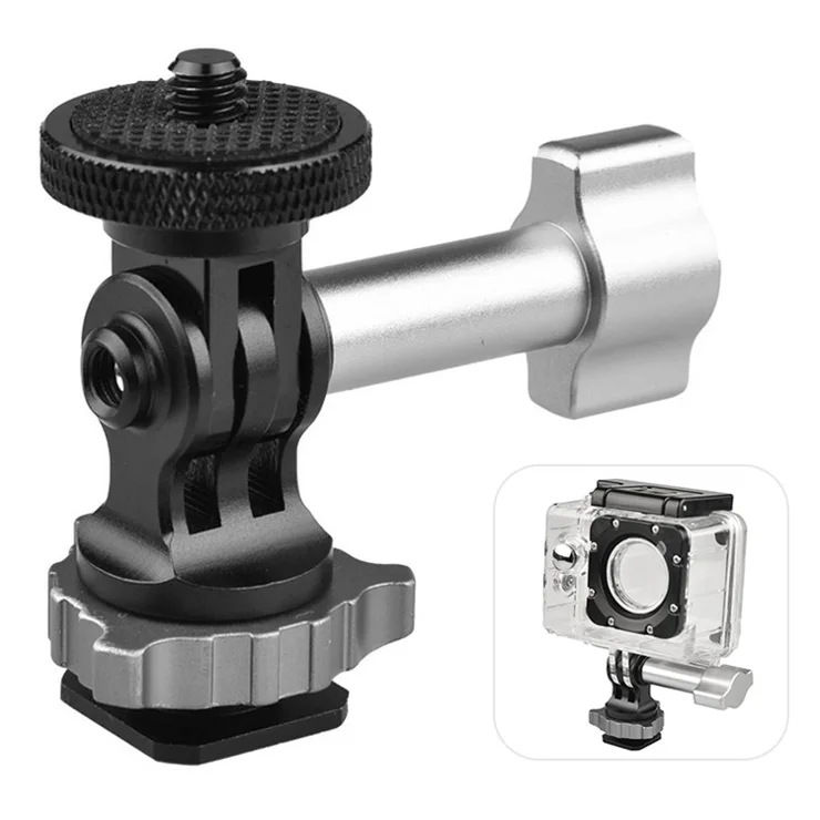 GH14 Action Camera Universal 1 / 4'' Full Metal Cold Shoe Hot Shoe Quick Release Clamp Adapter Base for GoPro 10 / 9 / 8 / 7
