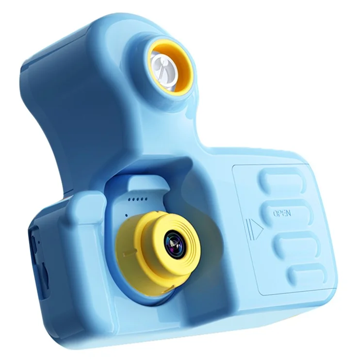 W3 Bubble Kids Camera Thumb Shape 2.0 inch Digital Video Toy Camera with 32GB TF Card - Blue