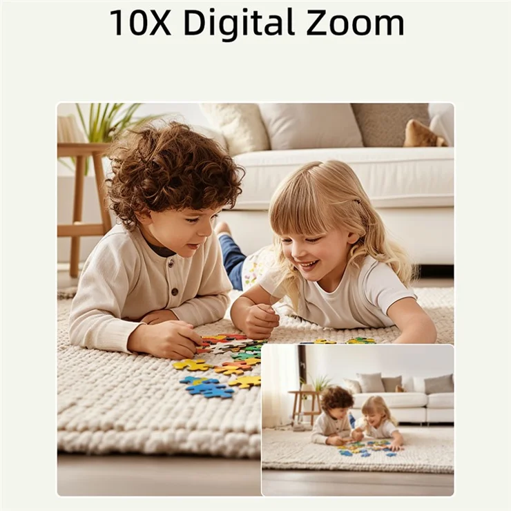 D16 2.8 Inch Dual Lens Kids Phone Camera Touch Screen 10X Zoom Toddler Learning Phone Toy - Black