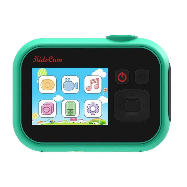 UL-1219a Mini 2-Inch Screen Kid's Educational Camera Children Video Camera Toy - Green