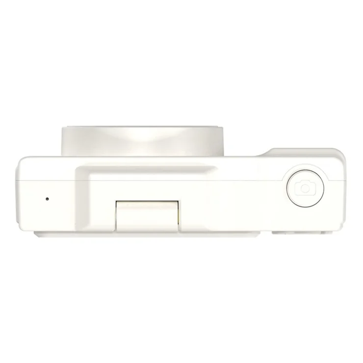 H13 2.8 Inch Flip Screen CCD Digital Camera Built-In Fill Light HD Video Recorder with 32G TF Card and Card Reader - White