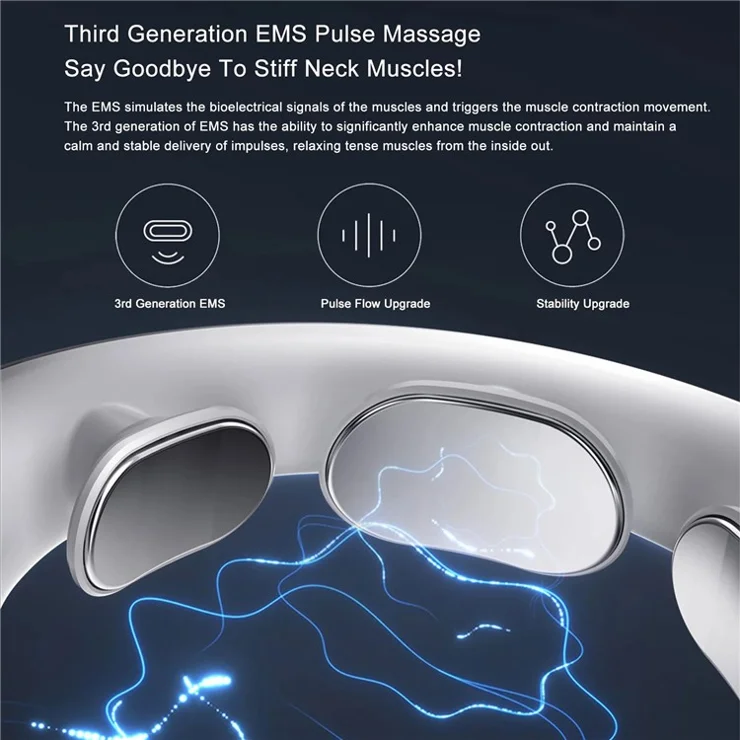 XIAOMI YOUPIN JEEBACK G20 Electric Cervical Vertebra Massager EMS Pulse 4 Modes Neck Massager