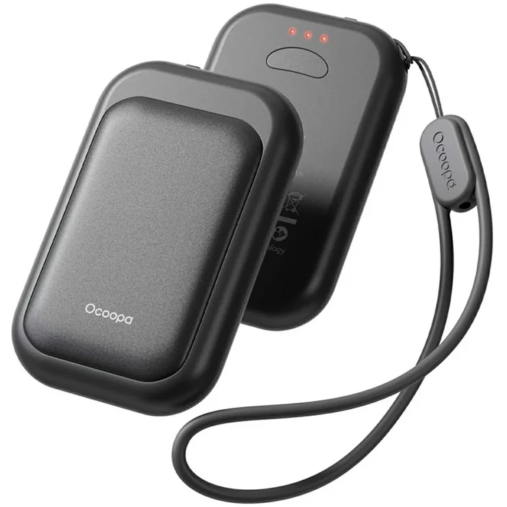 OCOOPA UT4 Young 2 in 1 Magnetic Charging Hand Warmer 3 Levels Smart Heating with Strap - Black