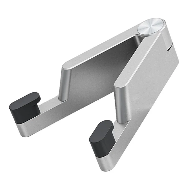 V-Shape Aluminum Alloy Phone Stand Foldable Mini Portable Desktop Holder - Silver