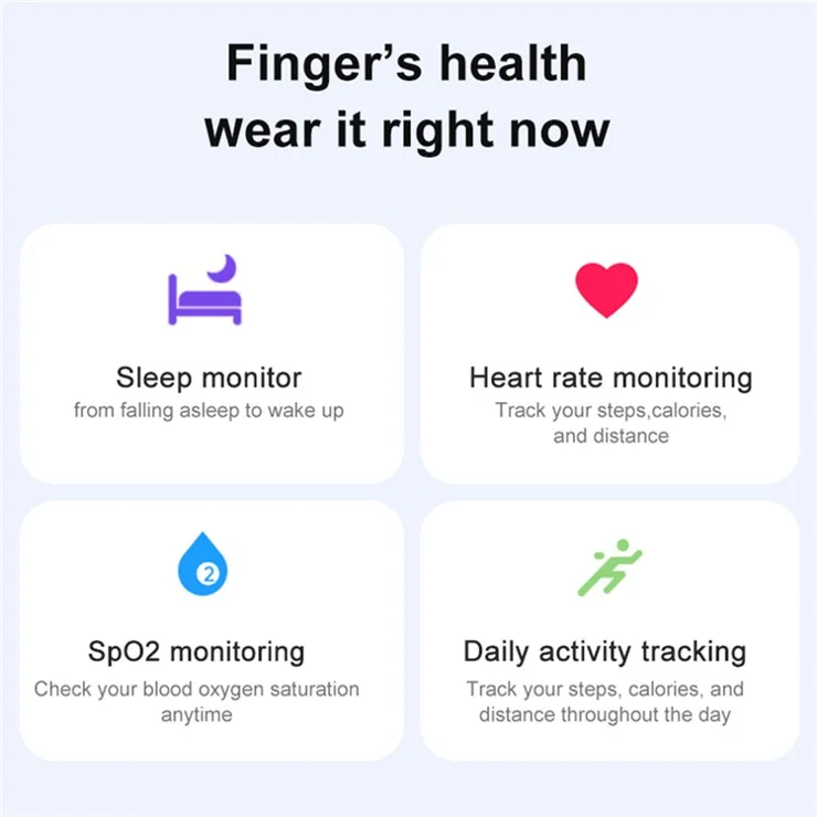 R06 5ATM Waterproof Aluminum Alloy Smart Ring Blood Oxygen Heart Rate Monitor ( Magnetic Cable Charging ) - Gold / Size 12