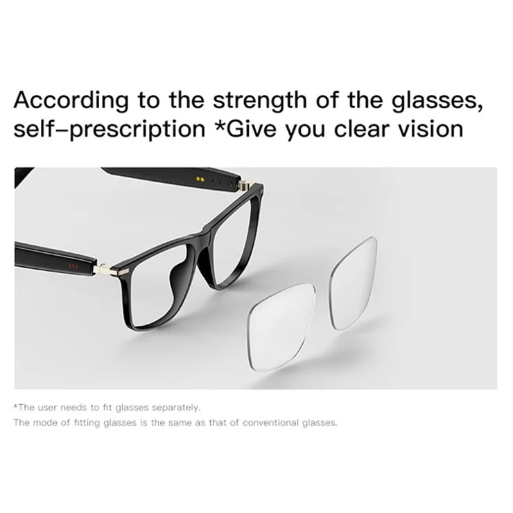 M01 Wireless Music Earphone Smart Eyeglasses IP68 Waterproof Bluetooth-Compatible Glasses Audio Eyewear