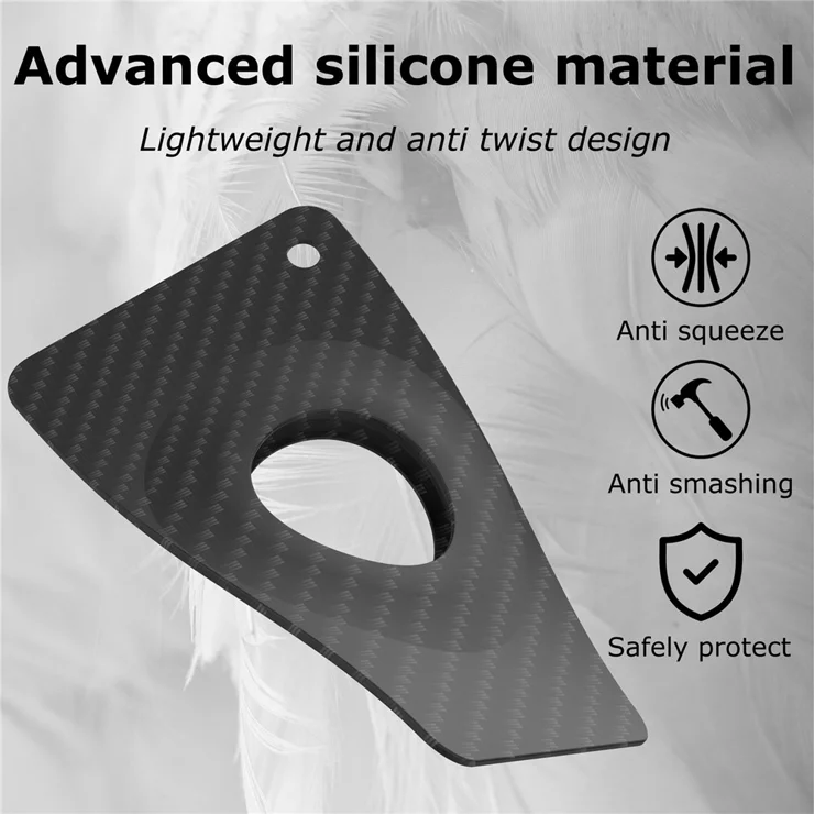 Silicone Thin Card Case for Apple Airtag, Smart Tracker Protective Soft Sleeve with Front / Back Film - Leopard Silicone Thin Card Case for Apple Airtag, Smart Tracker Protective Soft Sleeve with Front / Back Film - Leopard
