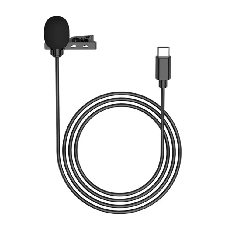 YELANGU MY2-C Clip-on Lapel Mic Mini Recording Microphone for Android Type-C Device (YLG9926B-C)