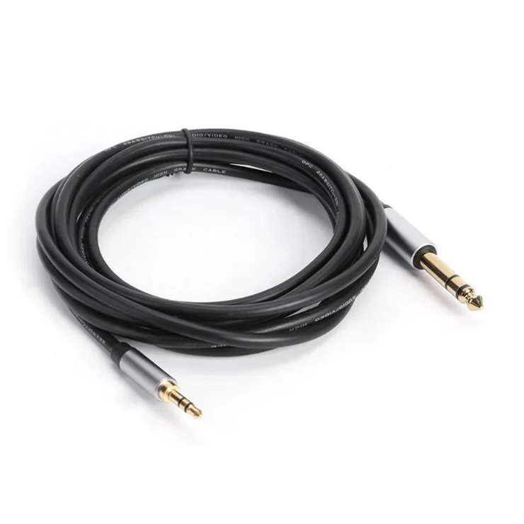 3m 3.5mm to 6.35mm/6.5mm Aux Adapter Cable Male to Male Audio Cord for Mixer Amplifier