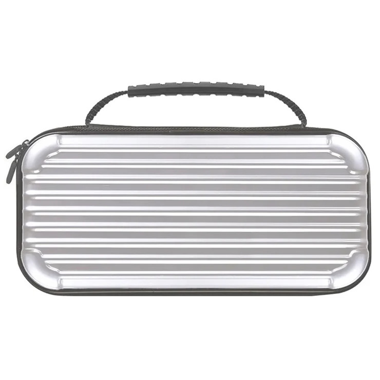 For Nintendo Switch Game Accessory Travel Storage Case Protective Cover Carrying Bag Anti-Drop Organizer - Silver