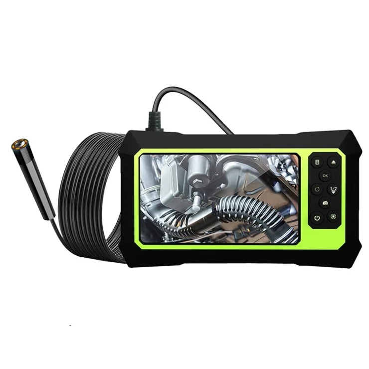 B315 5m Hard Wire 4.3'' Screen 8mm Single Lens Industrial Endoscope 1080P Camera Microscope Built-in 8 LED Lights