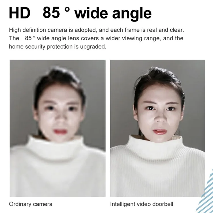 B71 Intelligent Visual Doorbell with Ding Dong HD Infrared Night Vision Door Bell for Home Security