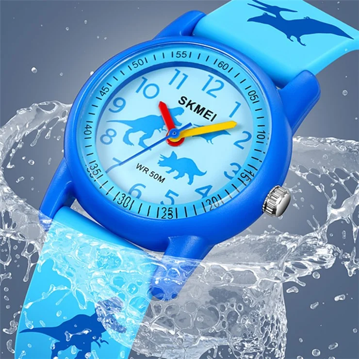 SKMEI 2157 Fashion Sports Waterproof Children Watch Cartoon Student Quartz Watch - Ice Cream