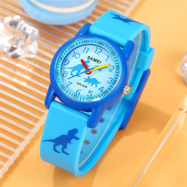 SKMEI 2157 Fashion Sports Waterproof Children Watch Cartoon Student Quartz Watch - Sea Turtle