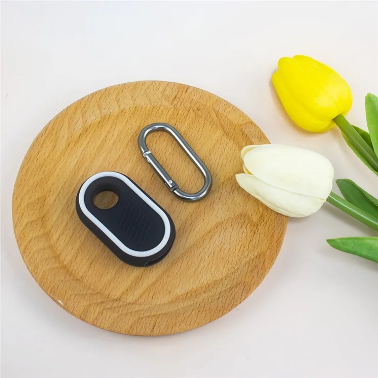 Silicone Case for Samsung Galaxy SmartTag 2 Bluetooth-compatible Tracker Protective Cover with Buckle - White