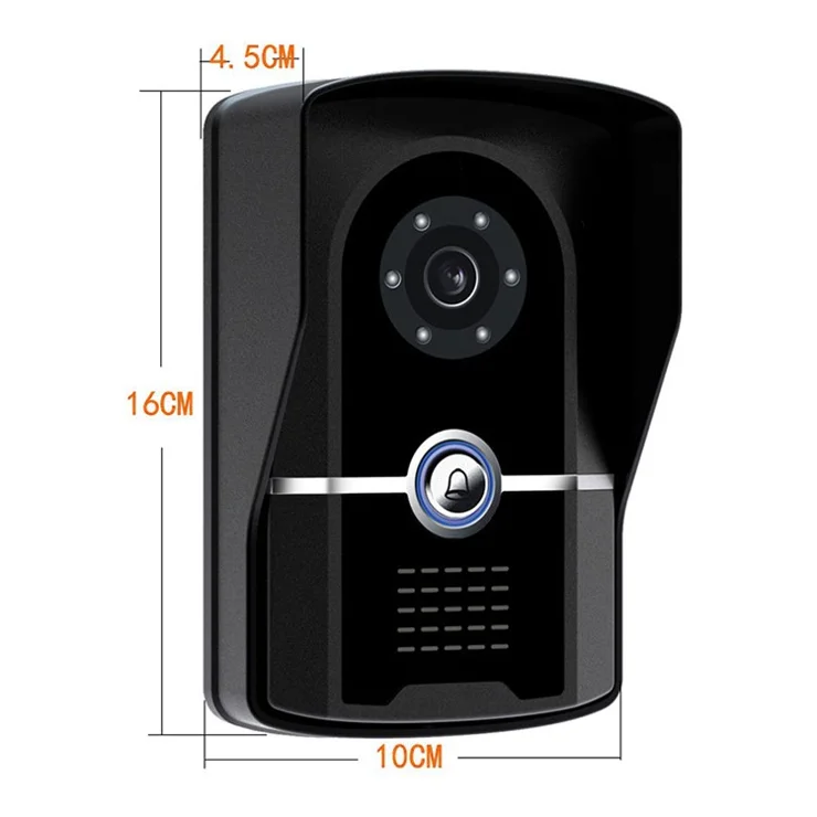701FG21 Rainproof 7" HD 1080P Tuya WiFi Video Doorbell 2 Camera+1 Monitor