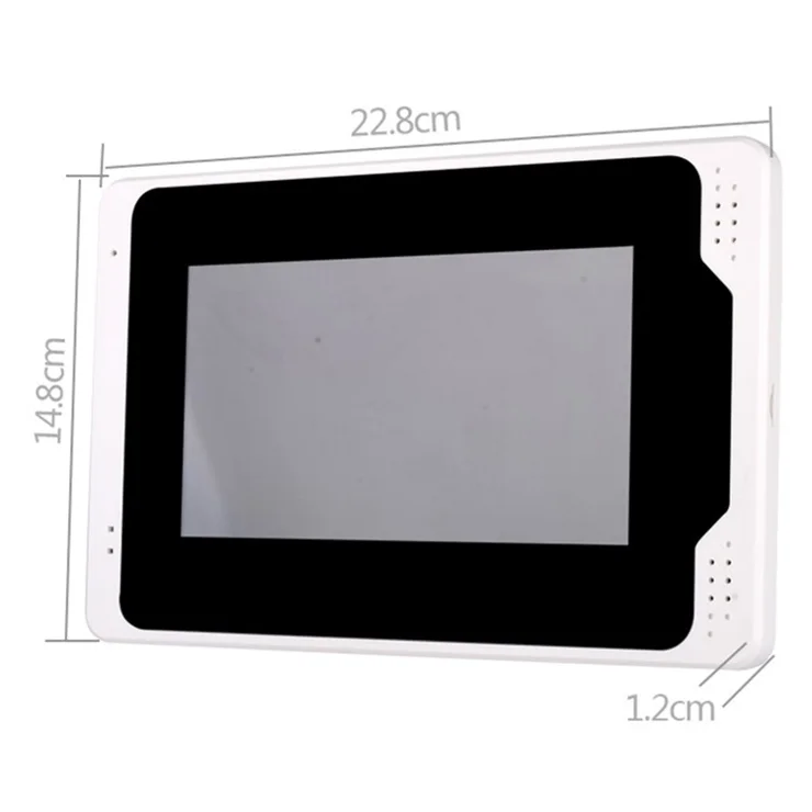 701FD14 4 Indoor Monitors + 1 Password Intercom Doorbell 1080P Camera, EU Plug