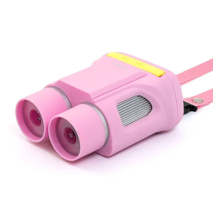 ANDONSTAR AD122 Kids Microscope Telescope 2 inch Digital Camera Handheld Microscope Binoculars - Pink