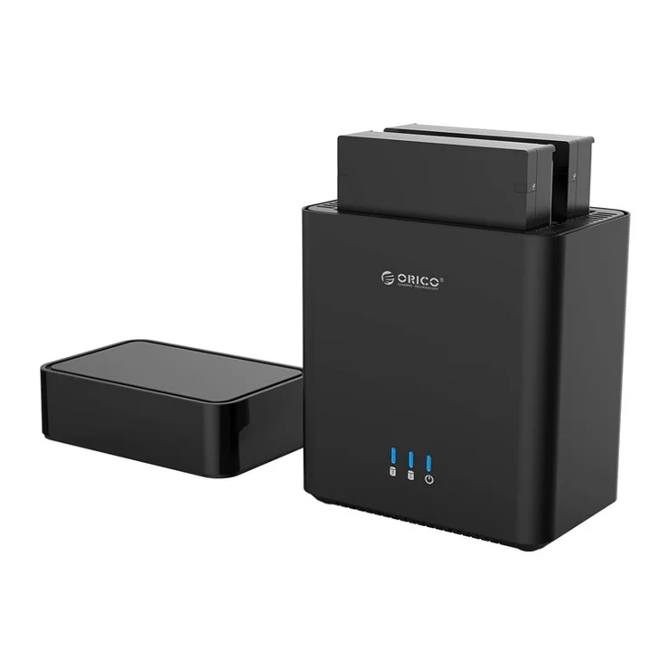 ORICO DS200U3-BK 3.5 Inch 2 Bay Magnetic Type USB 3.0 Hard Drive Enclosure - EU Plug