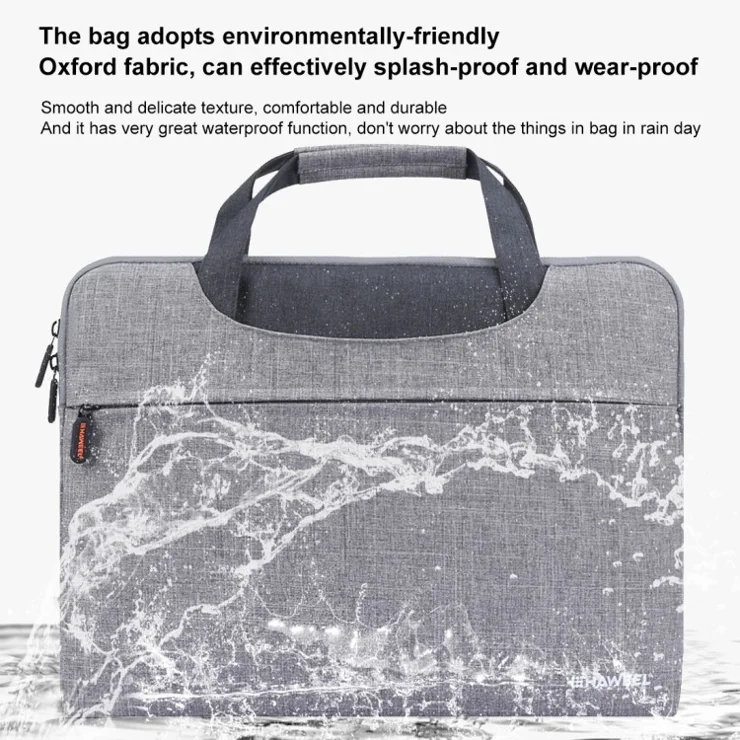 HAWEEL Waterproof Shockproof Oxford Sleeve Bag for 13-inch Laptops/Tablets - Grey