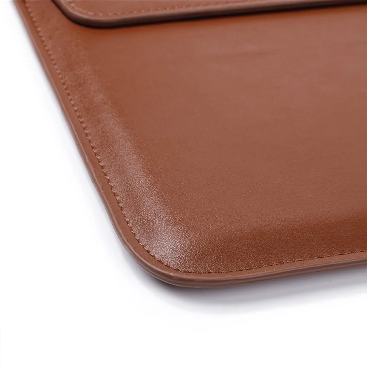 Business Envelope Style Leather Sleeve Bag for Macbook Pro 15.4 inch with Retina Display - Grey