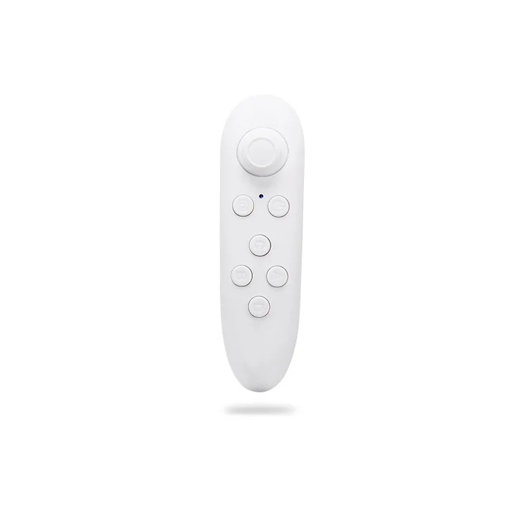 Bluetooth-compatible Remote Controller Mini Wireless Gamepad Mouse for iOS Android VR BOX - White