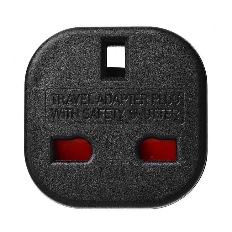 10Pcs / Set UK to EU AC Power Travel Plug Adapter Socket Converters - Black