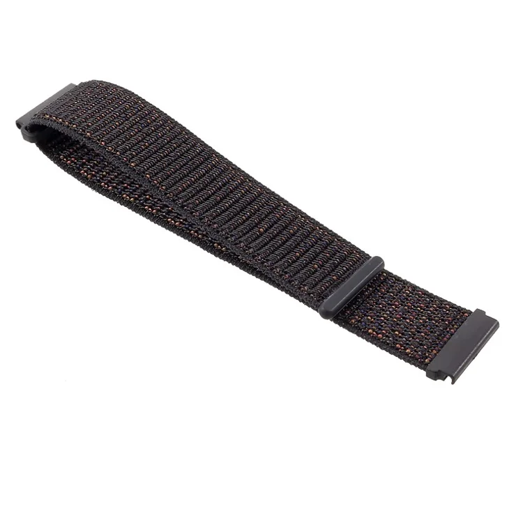 22mm Closure Nylon Watch Strap for Samsung Galaxy Watch 46mm / Huami Amazfit Watch - Black