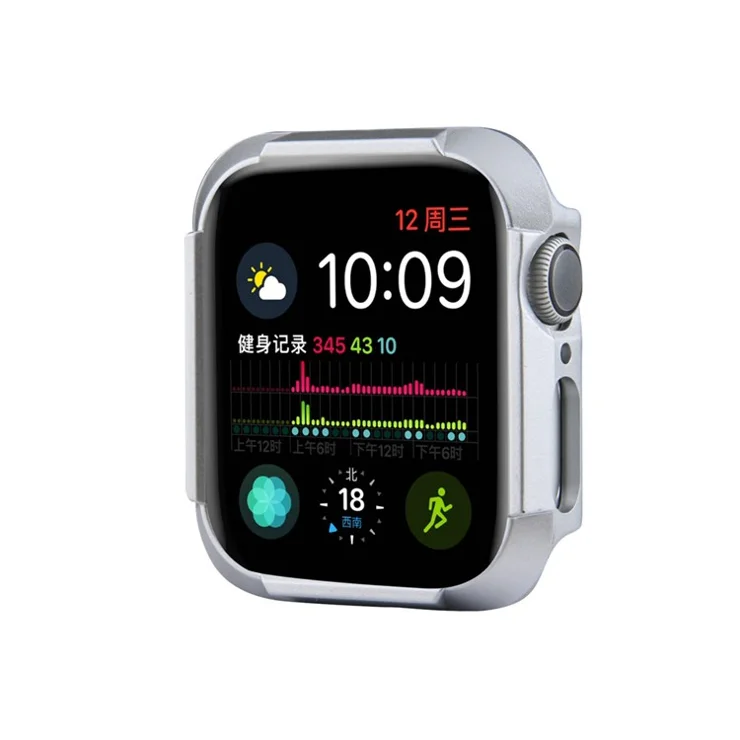 Shock Drop Protector PC Smart Watch Case for Apple Watch Series 4 / 5 / 6 / SE / SE (2022) 40mm - Silver