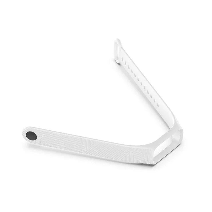 Twill Design Silicone Smart Watch Replacement Strap for Samsung Galaxy Fit e SM-R375NZKAMID - White