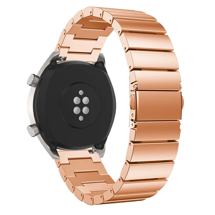 22mm 316 Steel Metal Replacement Smart Wristbands for Huawei Watch GT, 185*22mm - Rose Gold