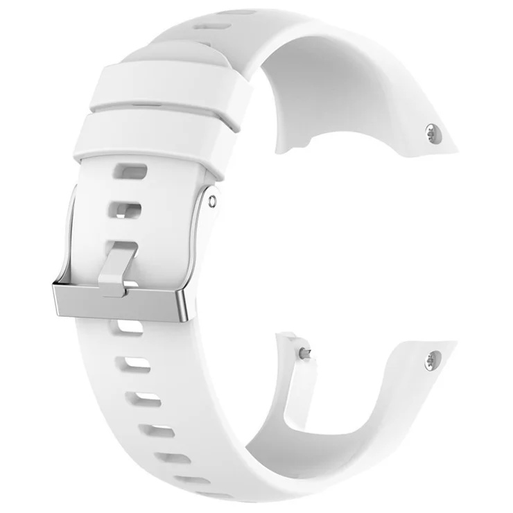 For Suunto Spartan Trainer Wrist HR Silicone Smart Watch Strap Adjustable Replacement Band - White