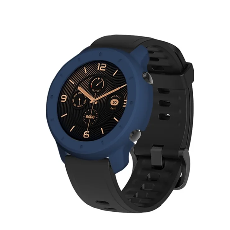 PC Frame Bumper Case for Huami Amazfit GTR 47mm - Dark Blue