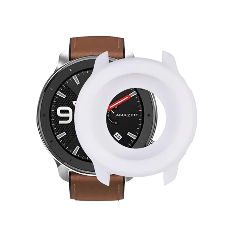 Silicone Frame Bumper Case for Huami Amazfit GTR 42mm - White
