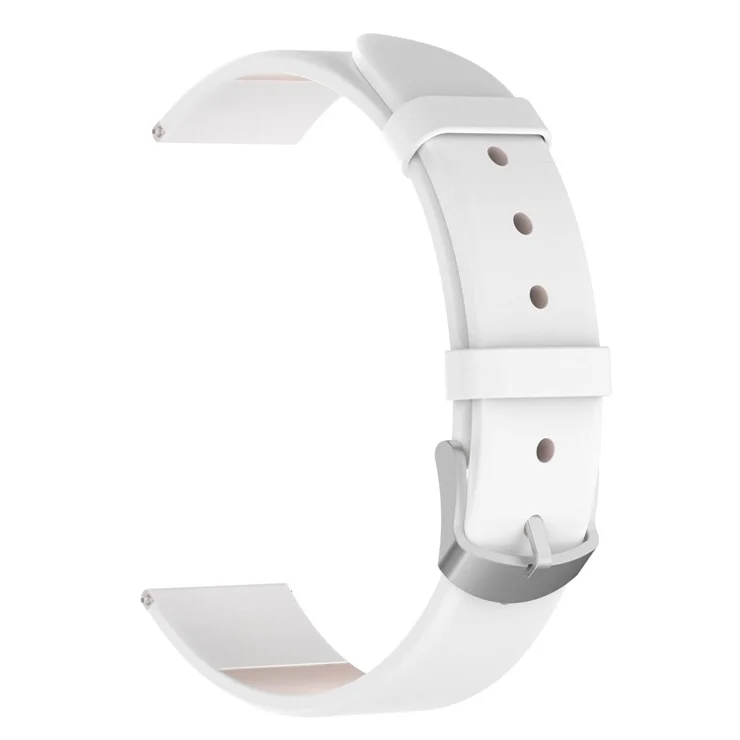 Genuine Leather Smart Watch Strap Replacement for Fossil Gen 5 - White