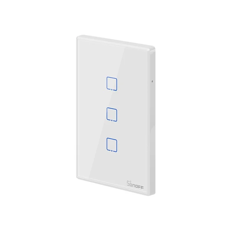 SONOFF T2US3C-TX US Plug 3 Gang Wireless WiFi Smart Touch Light Switch