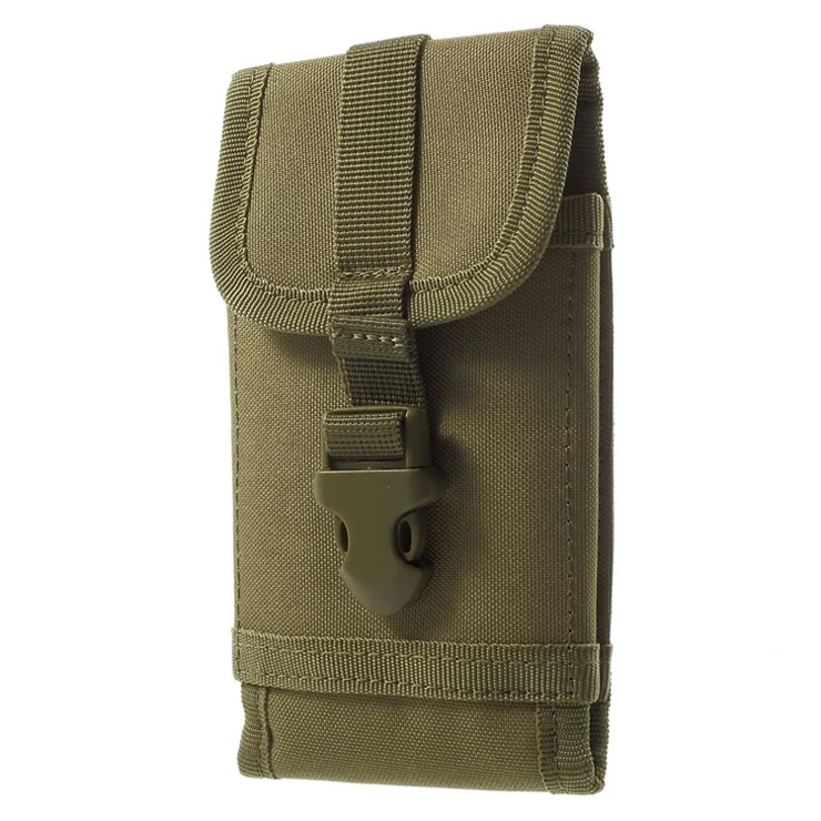 Military Molle 1000D Nylon Outdoor Pouch Pack for iPhone 6 Plus/Samsung S7 Etc - Khaki
