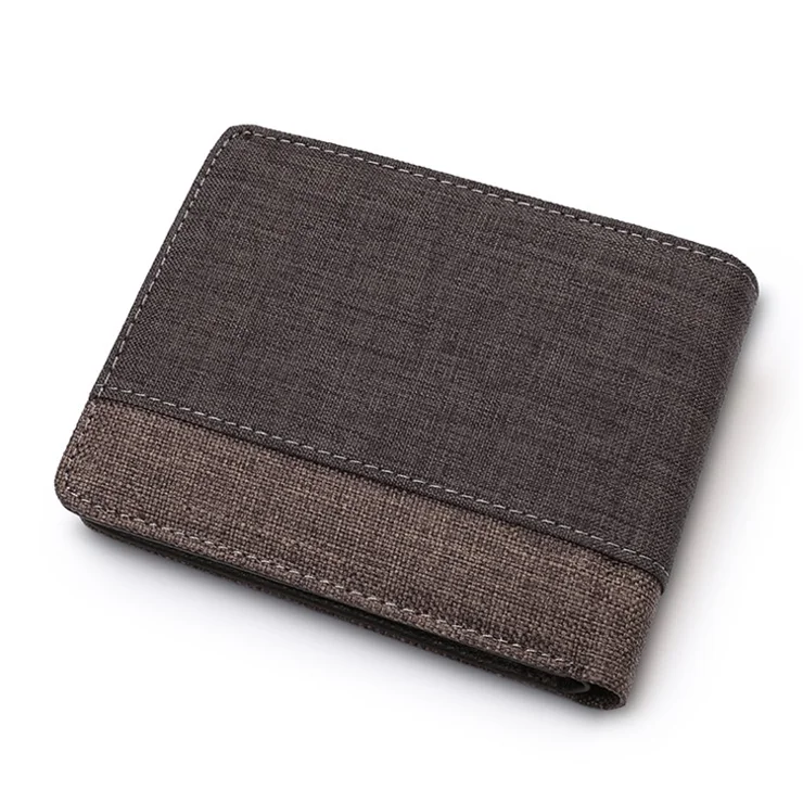 Men Genuine Leather Purse Multi-slot Large Compartment Zipper Wallet - Coffee/Brown
