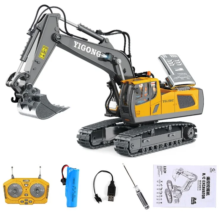 Wholesale BC1043 11-Channel 2.4G RC Excavator 1 / 20 Scale