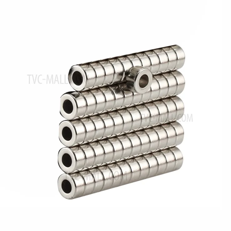 50Pcs/Set 6 x 3mm Round Hole NdFeB Magnet for Industrial Equipment and DIY Projects