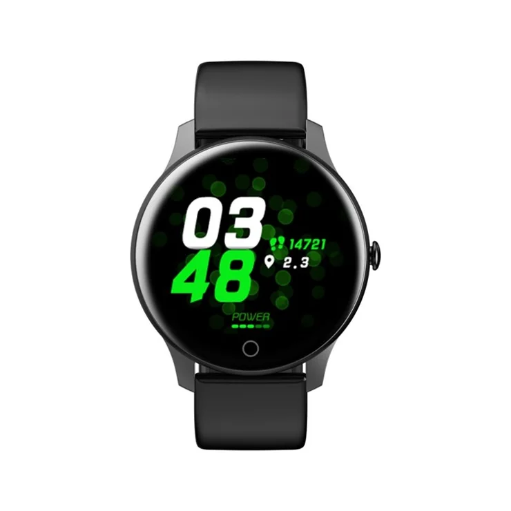 V10 IPS Color Screen Smart Watch Heart Rate Monitor Fitness Watch Waterproof - Black