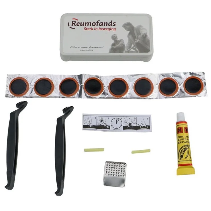 Tyre Mending Box with Glue Crowbar Film Tyre Mending File Bicycle Tyre Mending Tool Set