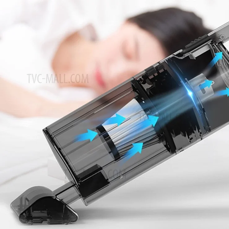 12V 120W Handheld Car Vacuum Cleaner Cordless Dusbuster Quick Charging Pet Hair Sucker Cleaner - Black