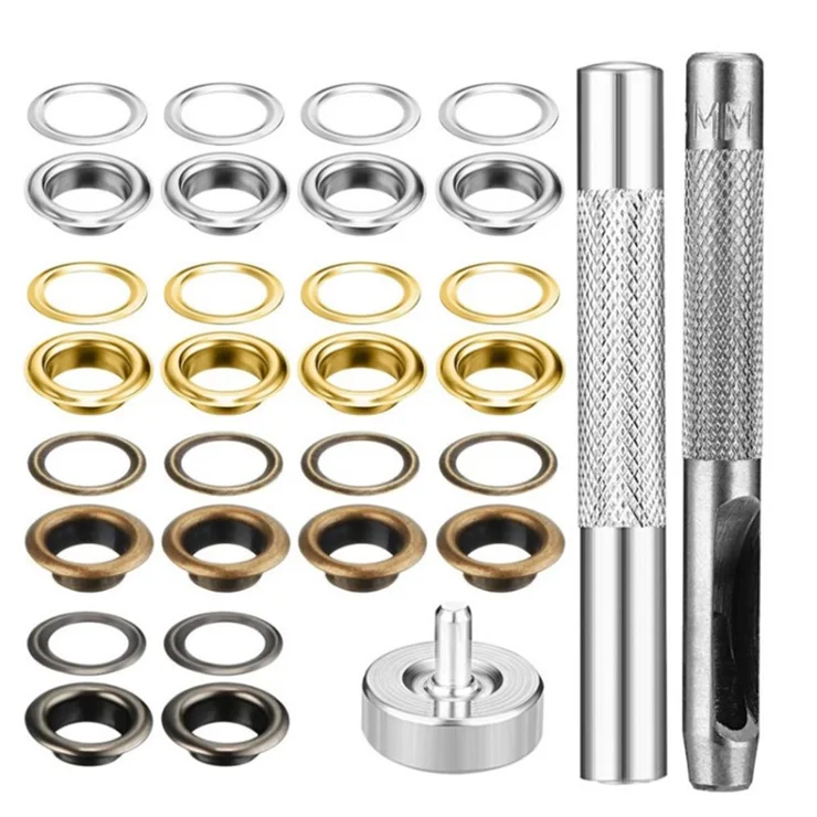 Wholesale 540 Sets 12Colors Leather Rivets & Tool Kit for Boots Clothes Bags Hats As Shown