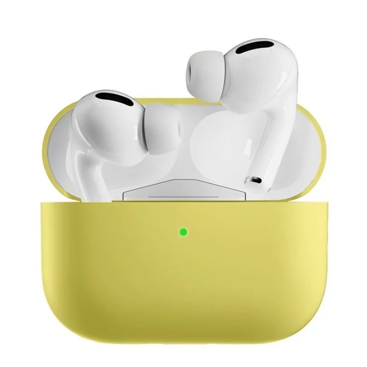 For AirPods Pro 2 Silicone Case Anti-Fall Anti-Dust Bluetooth-compatible Earphone Headphone Earbud Cover - Yellow