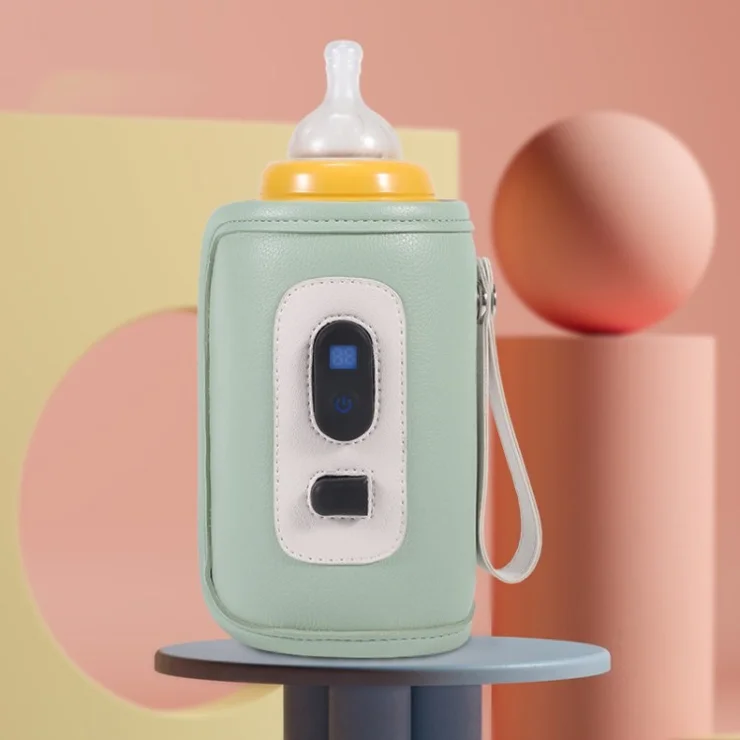 Baby Food Heater Warmer Baby Defrost Warmer Accurate Temperature Control for Breastmilk Formula - Green
