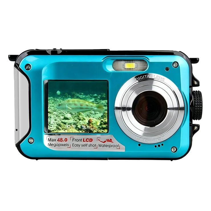 Appareil Photo Etanche Numérique, Aomdom Full HD 2,7K 48MP Camera